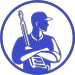 embleem hogedrukreiniger blauw