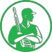 embleem hogedrukreiniger groen